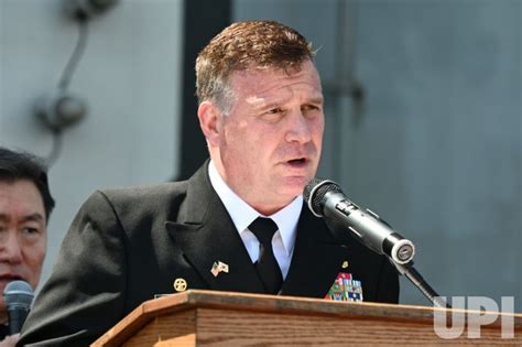 Photo Us Rear Adm Christopher Sweeney Speaks On Uss Nimitz In Busan