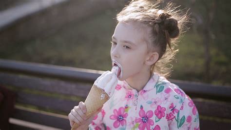 Child Enjoying Ice Cream At Park Stock Footage Sbv 322692870 Storyblocks