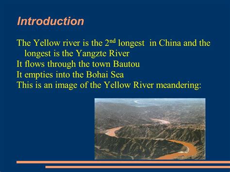 Information On The Yellow River