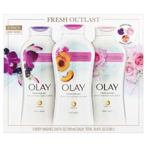 Olay Fresh Outlast Body Wash 236 Fluid Ounce Pack Of 3 1 Unit