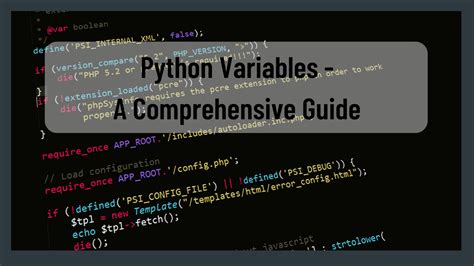 Python Variables A Comprehensive Guide Pro Code Guide