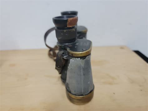 Hensoldt Wetzlar Wwii German Army Dienstglas Binoculars 6x30 Leather