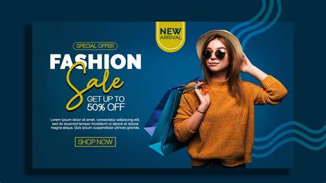 How To Design A Fashion Sale Promo Banner Photoshop Tutorials Youtube