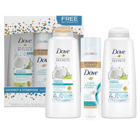 13 Value Dove Coconut And Hydration Shampoo And Conditioner T Set