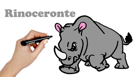 Cómo Dibujar Un Rinoceronte Paso A Paso 💙 Dibujo Fácil De Rinoceronte
