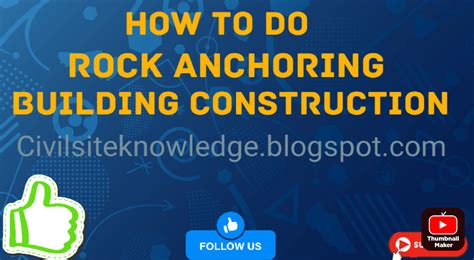 How To Do Rock Anchoring Work