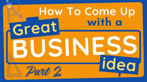 How To Come Up With A Great Business Idea Part 2 Yoon Cannon