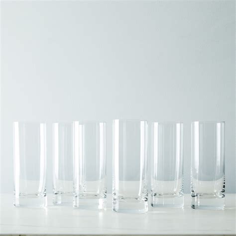 Collins Glasses Set Of 6 Melamine Dinnerware Sets Tall Drinking Glasses Glass Set