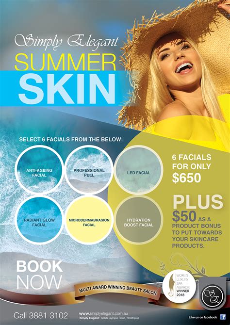 New Summer Skin Program Simply Elegant Beauty Salon Centre Strathpine