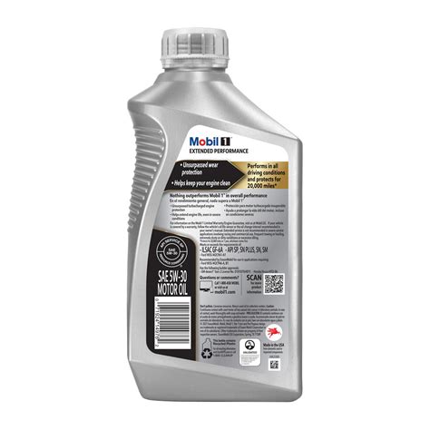 Mobil 112627 Mobil 1 Extended Performance Motor Oil Summit Racing