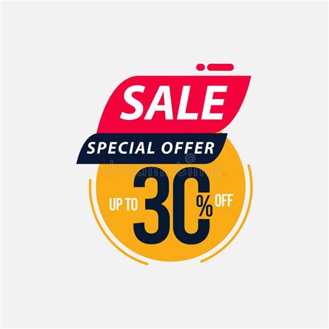 Sale Special Offer Up To 30 Off Limited Time Only Vector Template