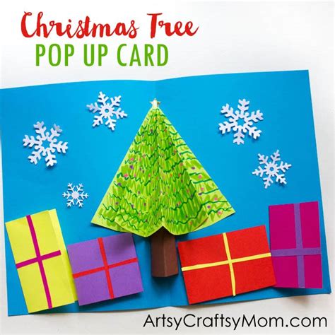 Easy 3d Christmas Tree Pop Up Card Artsy Craftsy Mom