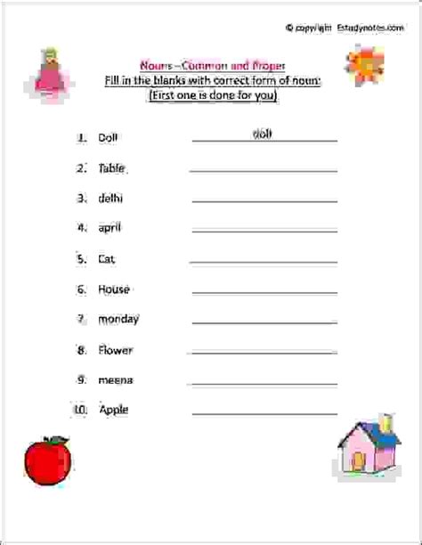 Not only do they develop their skills at spelling and grammar, but they also make learning fun! Noun worksheets for grade 1, esl noun activity sheet ...