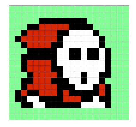 Instant Download Super Mario Shy Guy Bead Sprite Pattern Pattern Only Nintendo NES Video