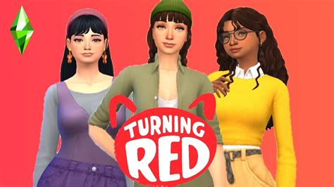 Miriam Priya And Abby Turning Red Create A Sim I Sims 4 Youtube