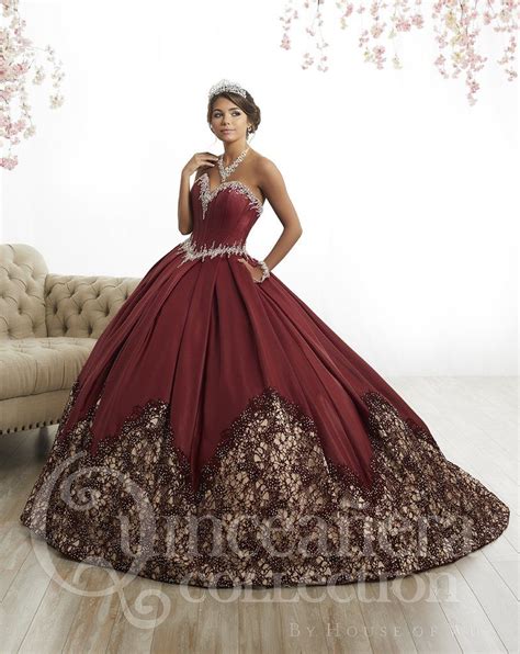 Strapless A Line Satin Quinceanera Dress By House Of Wu 26874 Pretty
