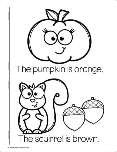 My Little Book Of Fall Colors Mini Book Free Printable For Kids