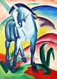 Franz Marc - Blaues Pferd i98355 80x110cm Expressionismus Ölgemälde ...