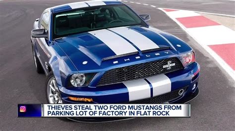 Thieves Steal Two Ford Mustangs From Parking Lot Of Factory In Flat