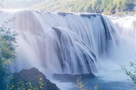 Premium Photo Beautiful Waterfall In Early Morning