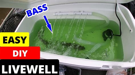 EASIEST DIY LIVEWELL For Jon Boat Unboxing Install On The Water Demo