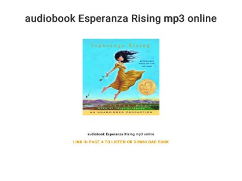 Audiobook Esperanza Rising Mp3 Online