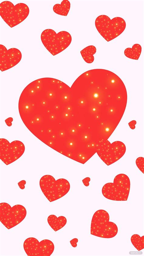 Love Red Heart Background In Illustrator Svg  Eps Download
