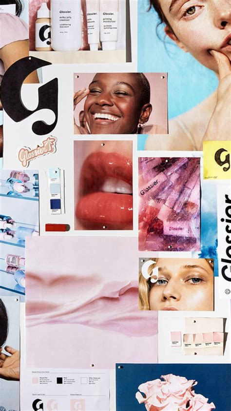 Glossier Moodboard Collage Iphone Mood Board Aesthetic Iphone