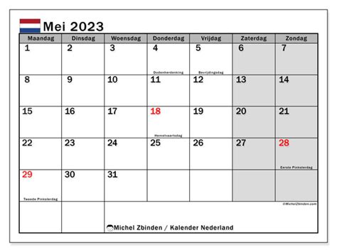 Mei 2023 Kalender Nederlandse Kalender Mei Gambaran