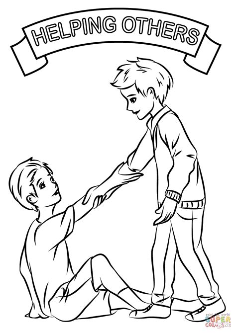 Coloring Page Helping The Homeless Pages Sketch Coloring Page