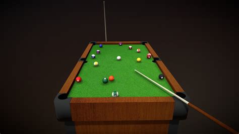 Pool Table Animation Download Free 3d Model By Anthony Yanez