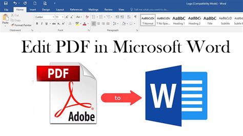 How To Edit PDF In Microsoft Word YouTube