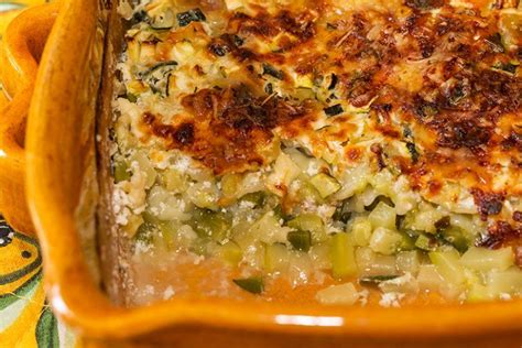 Gratin de courgettes aux ravioles de Royans