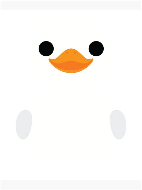 Goose Emoji Poster By Hippoemo Redbubble