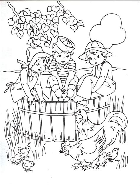 Vintage Coloring Book Baby Animals 321 Svg Png Eps Dxf In Zip File