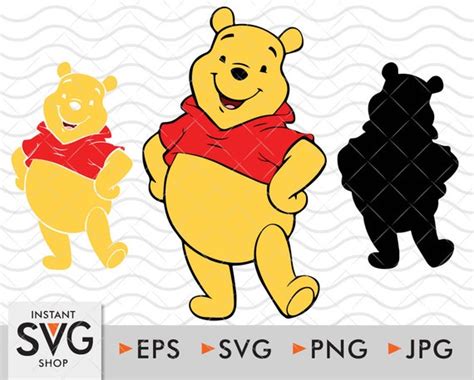 Bear Winnie The Pooh Svg Eps Png Cricut Cutting File Etsy