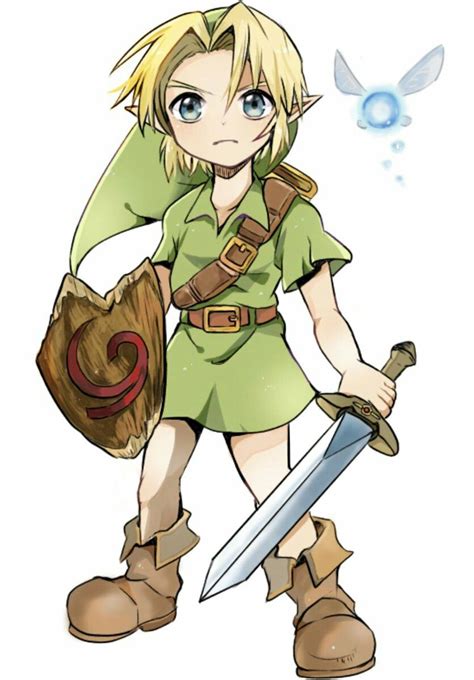 Link And Navithe Legend Of Zelda Ocarina Of Time The Legend Of Zelda