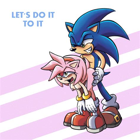 Rule 34 Amy Rose Anthro Bent Over Breasts Doggy Style Erect Nipples