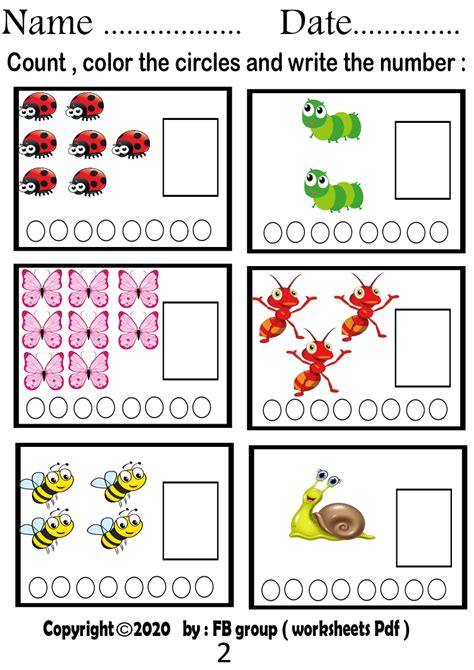 Number Recognition 1 20 Number Sense Worksheets Preschool Math Images