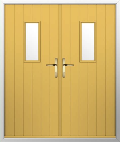 Solidor Flint 2 Timber Composite Door In Buttercup Yellow