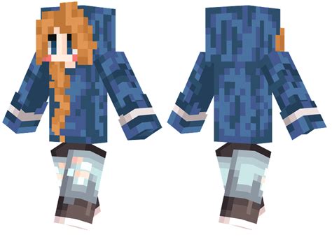 Minecraft Skin Blue Hoodie