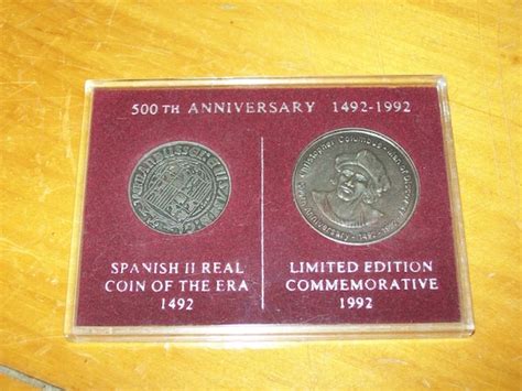 2 Coins Commemorating 500th Anniversary Of Christopher