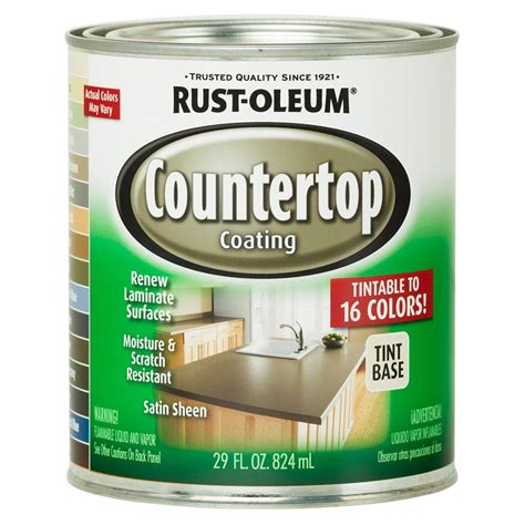 Rust Oleum Specialty 1 Qt Countertop Tintbase Kit 246068 The Home Depot