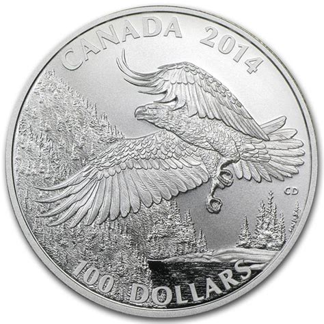 Buy 2014 Canada 1 Oz Silver 100 Majestic Bald Eagle Apmex
