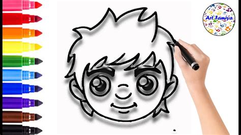 How To Sketch Percy Jackson Face Kids Cartoon Easy Drawings Youtube