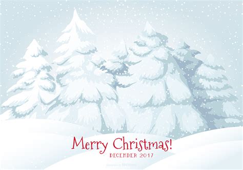 2017 Merry Christmas Snow Scene Illustration 168596 Vector Art At Vecteezy