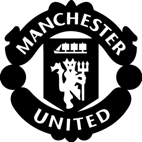 Transparent Manchester United Logo Black And White Manchester United