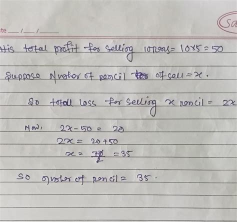 A Shopkeeper Gains Rs 5 On Each Pen And Loses Rs2 On Each Pencil He