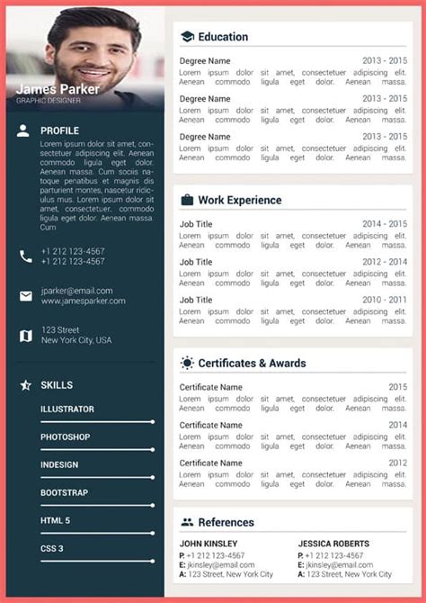 Editable Resume Template Microsoft Word Resume Template Free Download