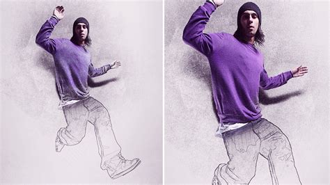 Sketch Photo Effect With 3d Pop Out In Photoshop Cs6 Extended Tasty